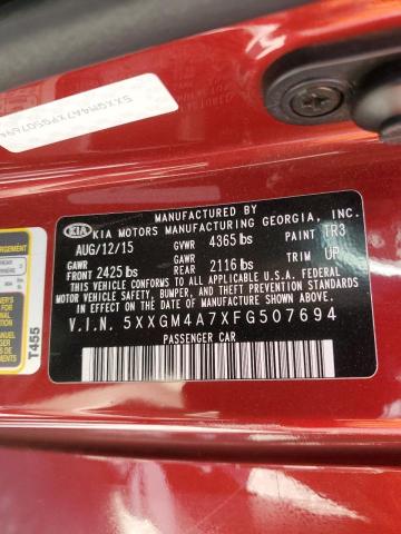 5XXGM4A7XFG507694 KIA Optima Lx