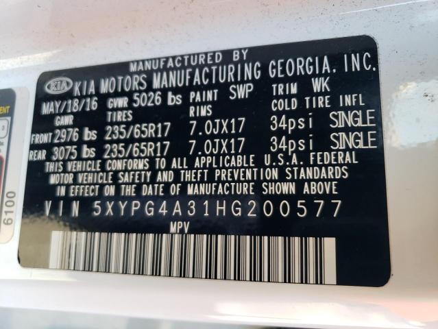 2017 KIA SORENTO LX - 5XYPG4A31HG200577