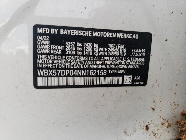 WBX57DP04NN162158 2022 BMW X3, photo no. 12