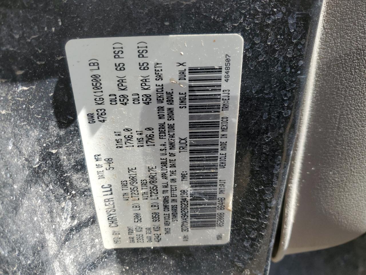 3D7MX49A28G234198 2008 Dodge Ram 3500 3D7MX49A28G234198 2008 Dodge Ram 3500