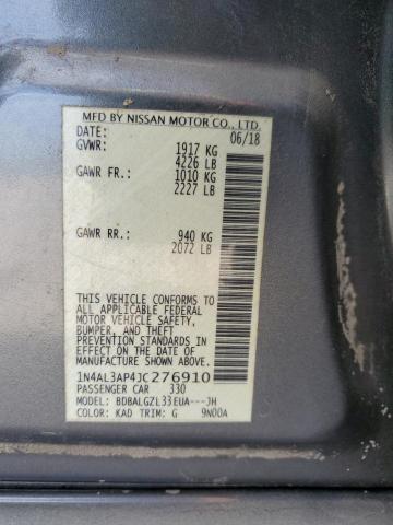 1N4AL3AP4JC276910 Nissan ALTIMA 2.5