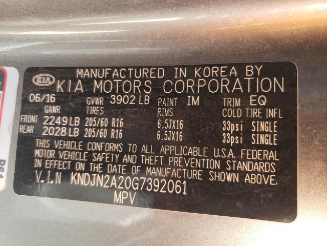 KNDJN2A20G7392061 KIA Soul