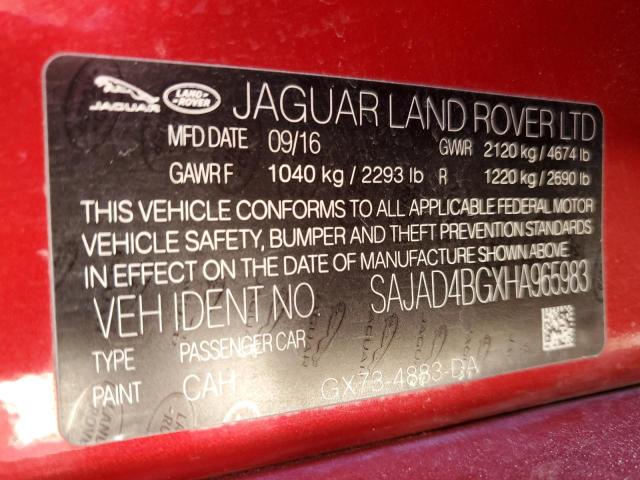2017 JAGUAR XE PREMIUM - SAJAD4BGXHA965983