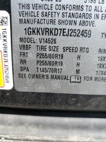 1GKKVRKD7EJ252459 GMC Acadia Slt-1