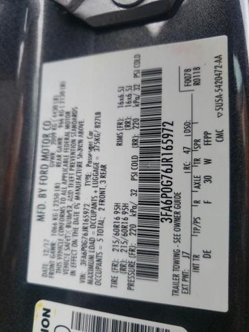 3FA6P0G76JR165972 Ford FUSION S
