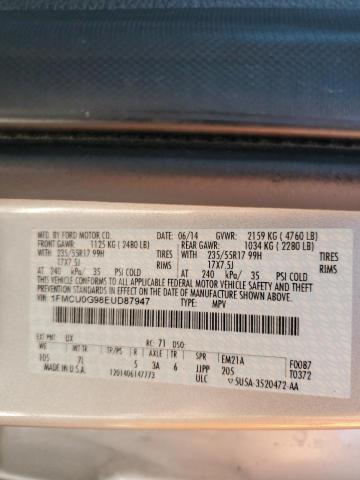 1FMCU0G98EUD87947 Ford ESCAPE SE