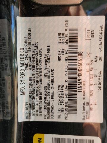 1LN6L9PK0K5606588 Lincoln Continental