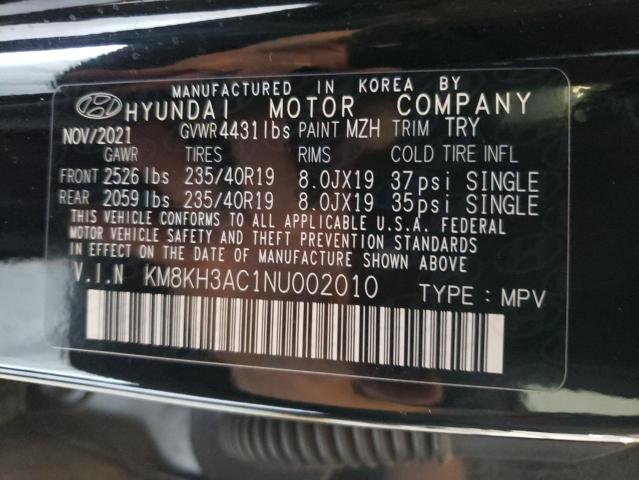 2022 HYUNDAI KONA N BAS KM8KH3AC1NU002010