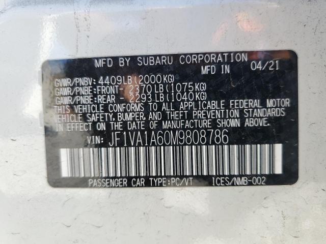 JF1VA1A60M9808786 Subaru WRX