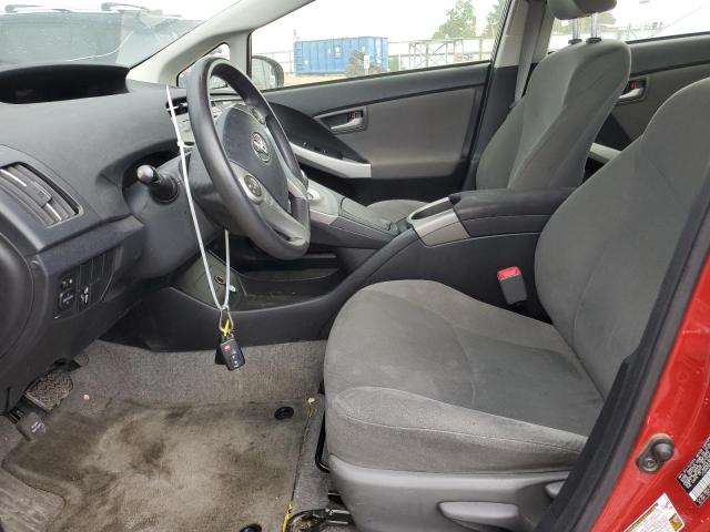  TOYOTA PRIUS 2012 Червоний