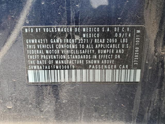 2015 VOLKSWAGEN GOLF TDI 3VWRA7AU1FM030819
