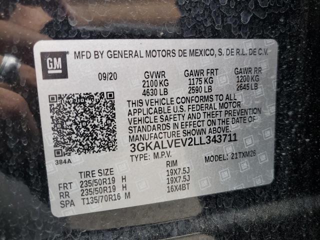 3GKALVEV2LL343711 | 2020 GMC TERRAIN SL