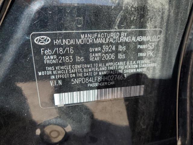 5NPD84LF8HH027463 Hyundai ELANTRA SE