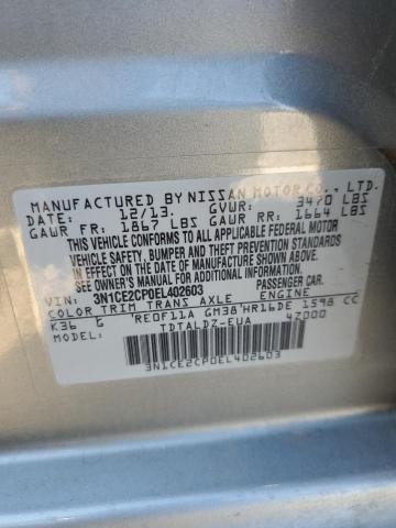 3N1CE2CP0EL402603 Nissan Versa Note S