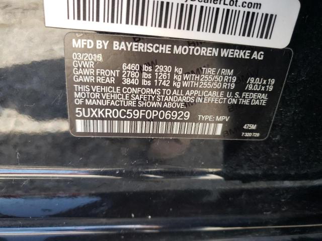 5UXKR0C59F0P06929 2015 BMW X5, photo no. 12