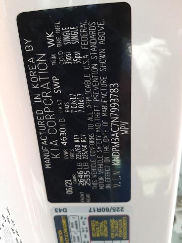 KNDPM3AC7N7993783 KIA Sportage Lx