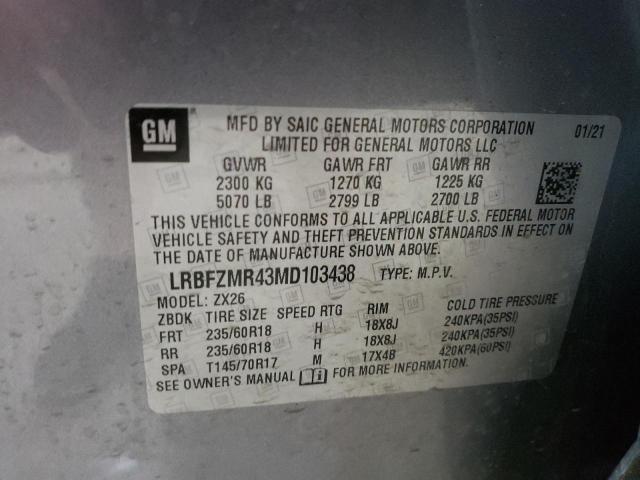 2021 BUICK ENVISION P - LRBFZMR43MD103438