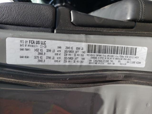1C4RJFAGXLC211549 Jeep Grand Cherokee Laredo