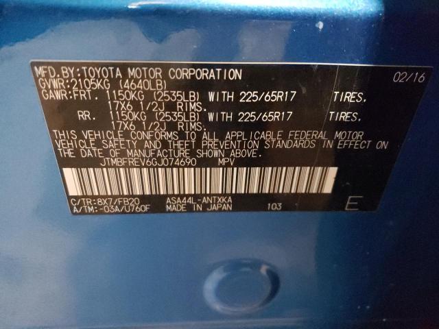 JTMBFREV6GJ074690 Toyota RAV4 LE
