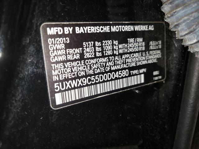 VIN 5UXWX9C55D0D04580 2013 BMW X3, Xdrive28I no.12