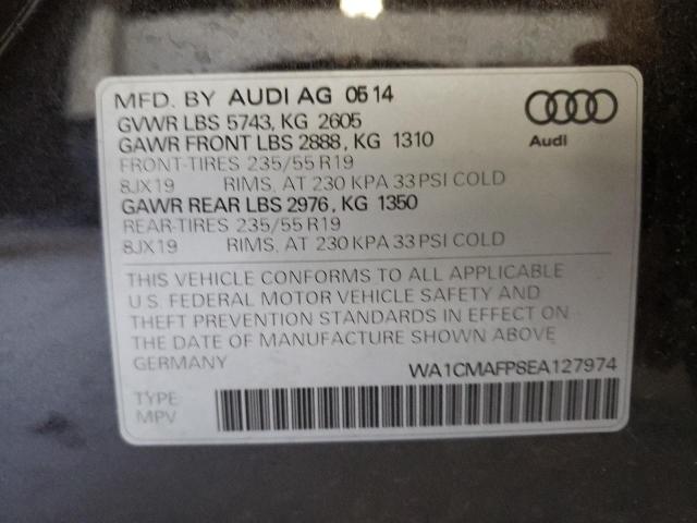 VIN WA1CMAFP8EA127974 2014 Audi Q5, Tdi Premium Plus no.12