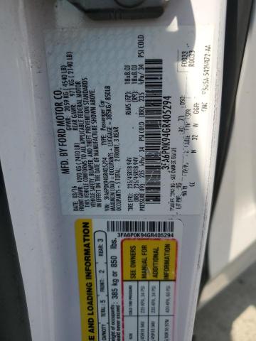 3FA6P0K94GR405294 Ford Fusion Titanium