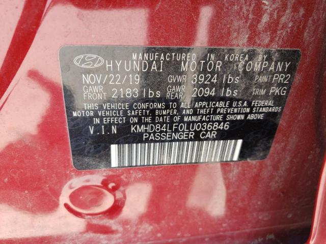 KMHD84LF0LU036846 Hyundai Elantra SE 13