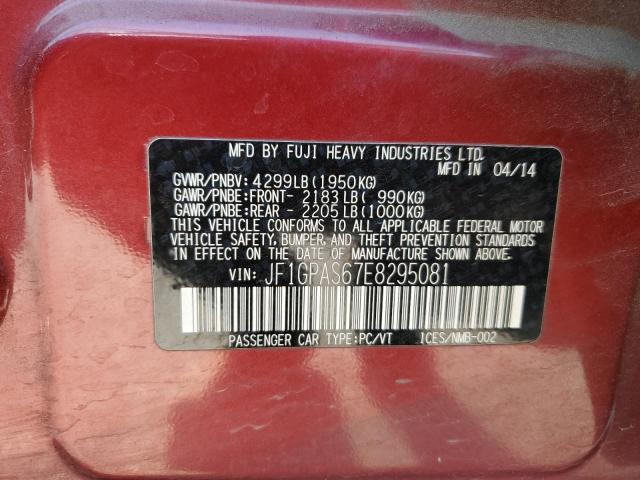 JF1GPAS67E8295081 Subaru Impreza Sport Limited