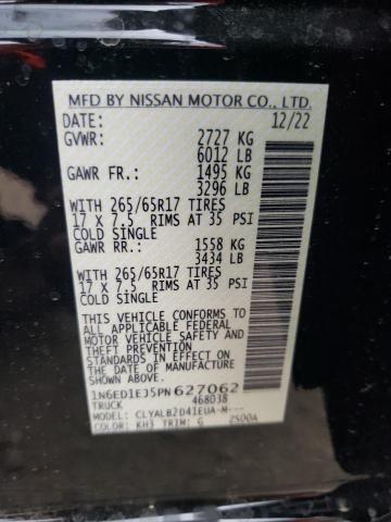 1N6ED1EJ5PN627062 Nissan FRONTIER S