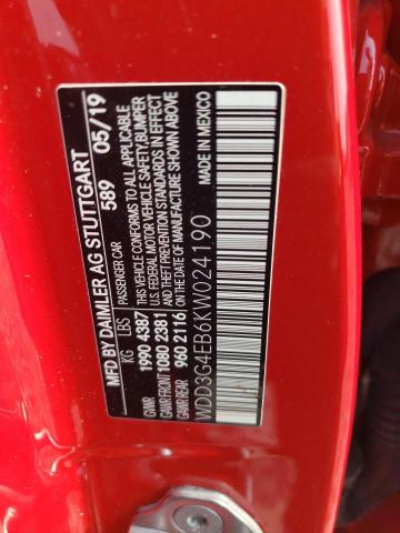WDD3G4EB6KW024190 Mercedes-Benz A 220