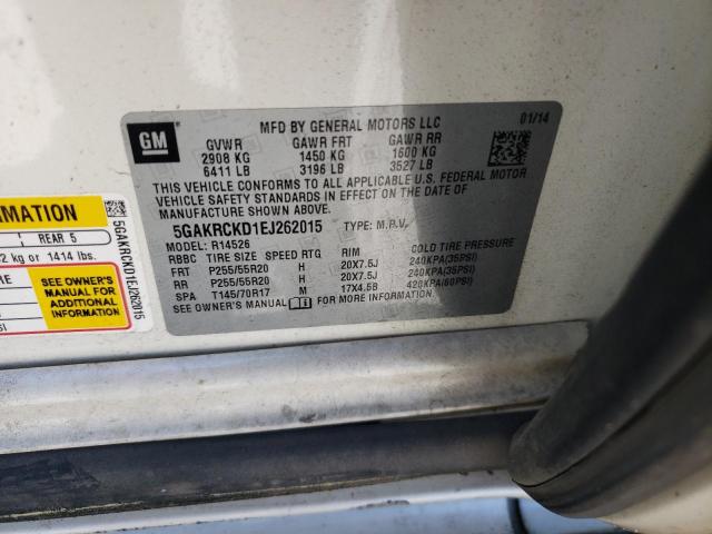 5GAKRCKD1EJ262015 Buick Enclave