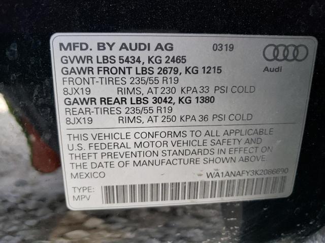 WA1ANAFY3K2086690 2019 AUDI Q5, photo no. 14