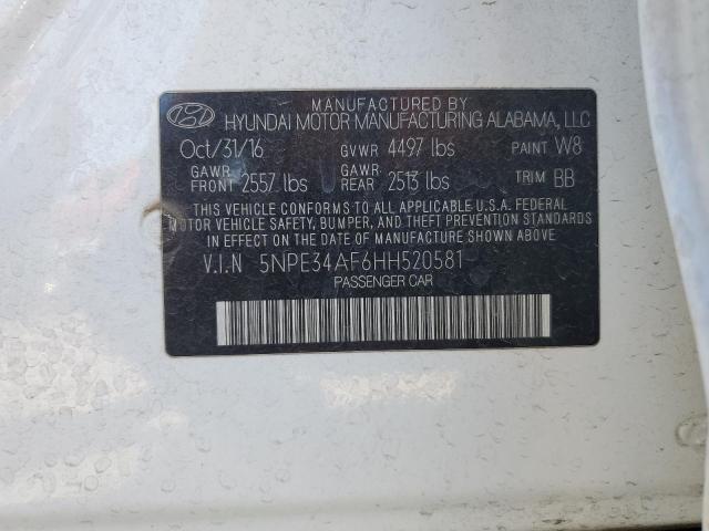 5NPE34AF6HH520581 Hyundai Sonata Sport