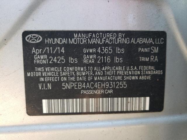 5NPEB4AC4EH931255 Hyundai SONATA GLS