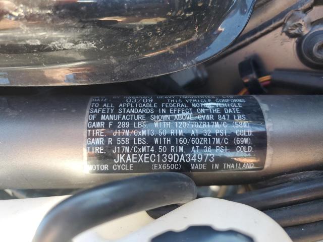 2009 KAWASAKI EX650 C - JKAEXEC139DA34973