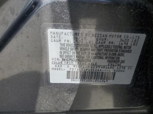 3N1CP5CU0KL541269 Nissan KICKS S
