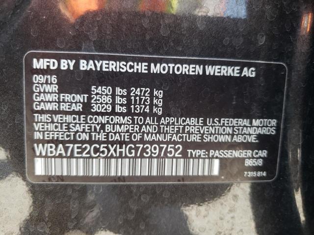 2017 BMW 740 I - WBA7E2C5XHG739752