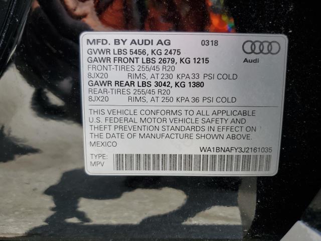 WA1BNAFY3J2161035 2018 AUDI Q5, photo no. 13