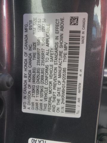 2HKRW6H31JH205385 Honda CR-V LX