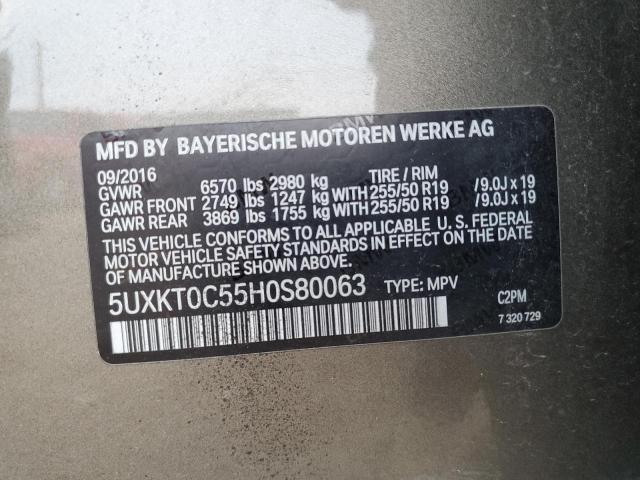 5UXKT0C55H0S80063 BMW X5 Xdr40e