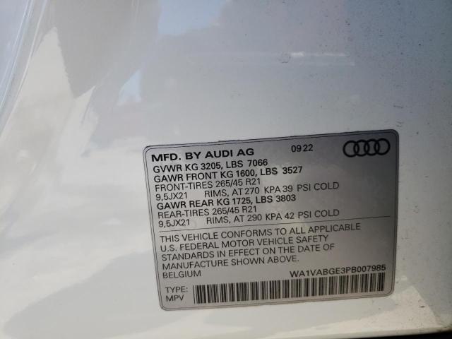 2023 AUDI E-TRON CHR - WA1VABGE3PB007985