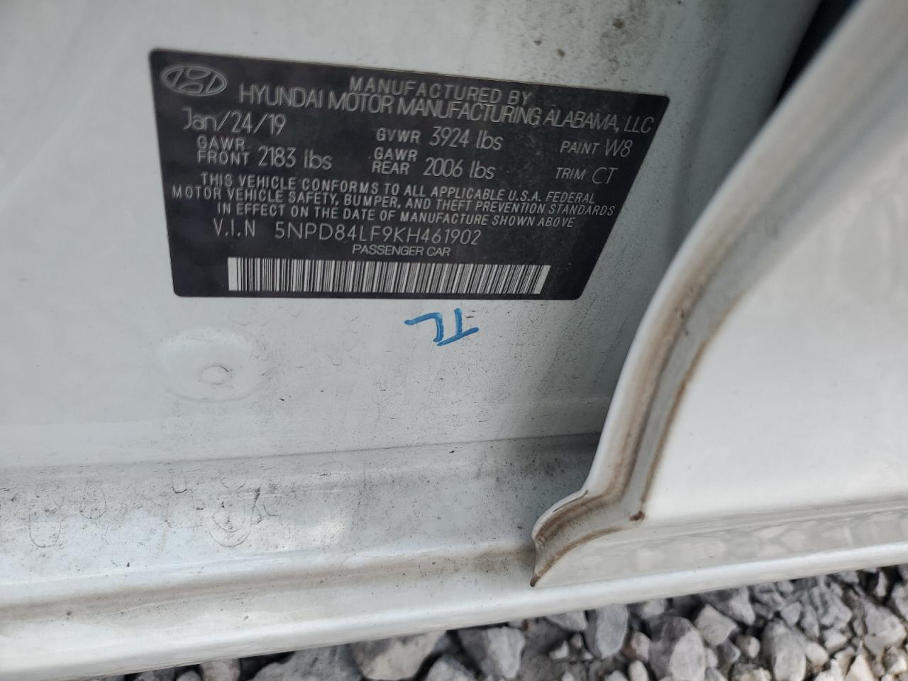 5NPD84LF9KH461902 2019 Hyundai Elantra Sel