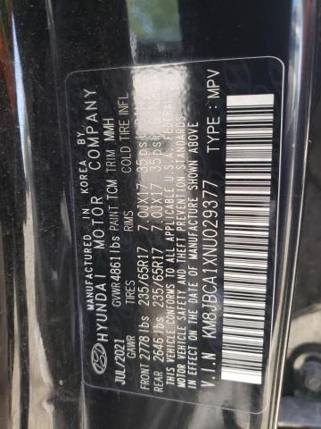 2022 HYUNDAI TUCSON BLU - KM8JBCA1XNU029377