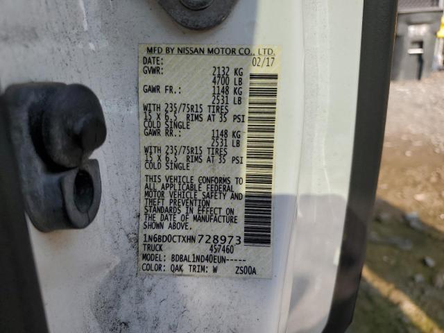 1N6BD0CTXHN728973 Nissan FRONTIER S