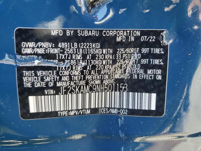 JF2SKAMC9NH501153 Subaru Forester Wilderness