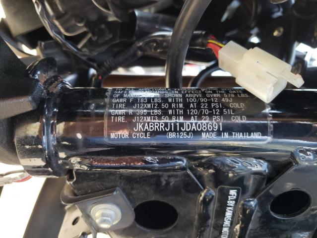 2018 KAWASAKI BR125 J - JKABRRJ11JDA08691