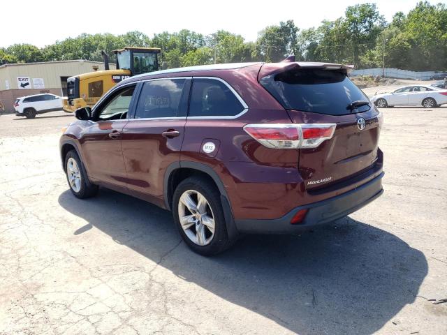 VIN 5TDDKRFH5ES020536 2014 Toyota Highlander, Limited no.2