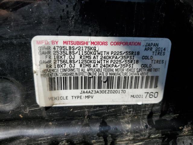 JA4AZ3A30EZ020170 Mitsubishi Outlander Se