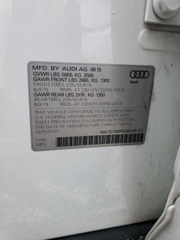 WA1D7AFP5GA038121 2016 AUDI Q5, photo no. 13