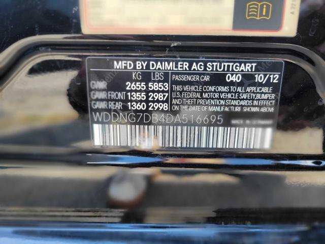 VIN WDDNG7DB4DA516695 2013 Mercedes-Benz S-Class, 550 no.10